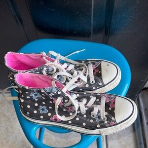 Converse 5.5 Floral High Top Sneakers 517452 All Stars